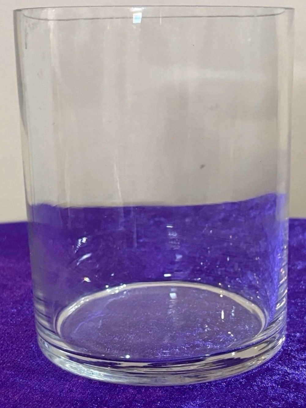 Clear Glass Cylinder Vase